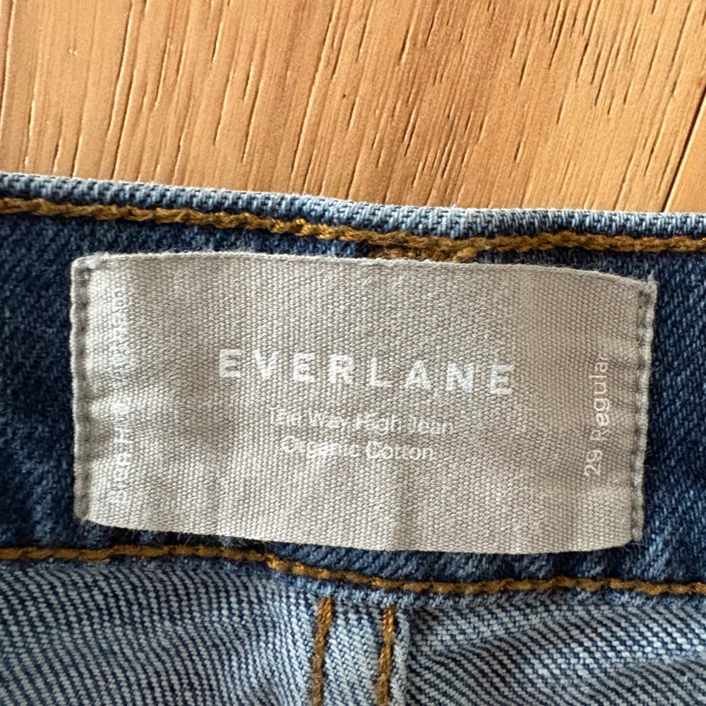 Everlane Deep Blue Way High Jeans - Picture 2 of 3